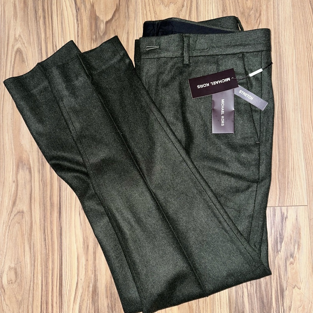 Michael Kors Men's Trousers Dark Green 34x32 - NWT